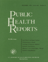 Public Health Reports  v 68 no 12  cover