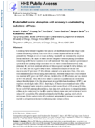 Endothelial barrier disruption and recovery is controlled by substrate stiffness