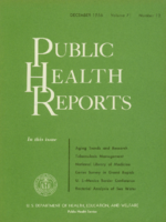 Public Health Report  v 71 no 12  cover