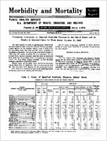Morbidity and Mortality Weekly Report For release October 21 1960 Vol 9 No 41