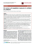 US census unit population exposures to ambient air pollutants
