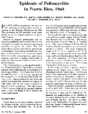 Epidemic of poliomyelitis in Puerto Rico 1960