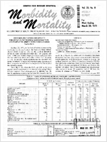 Morbidity and Mortality Weekly Report Vol 20 No 11 week ending March 20 1971