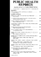 Public Health Rep  v 106 no 5  table of contents