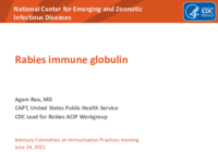 Rabies immune globulin