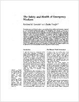 The Safety and Health of Emergency Workers