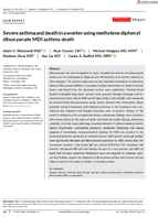 Severe Asthma and Death in a Worker Using Methylene Diphenyl Diisocyanate MDI Asthma Death