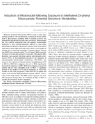 Induction of Micronuclei Following Exposure to Methylene DiPhenyl Diisocyanate Potential Genotoxic Metabolites