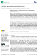 Wearable Spectroradiometer for Dosimetry