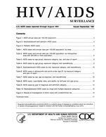 HIVAIDS Surveillance US AIDS cases reported through August 1991