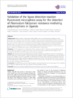 Validation of the ligase detection reaction fluorescent microsphere assay for the detection of Plasmodium falciparum resistance mediating polymorphisms in Uganda