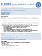 MCUBED MOBILE MESSAGING FOR MEN