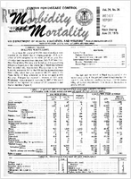 Morbidity and Mortality Weekly Report Vol 24 No 26 week ending June 28 1975