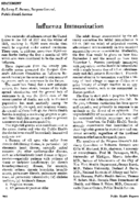 Influenza immunization