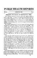 Public Health Reports  V 30 No 5 January 29 1915
