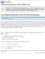 Case report form for 2019 novel coronavirus