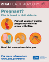 Pregnant Zika is linked to birth defects Protect yourself during pregnancy while in areas with Zika