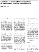 Surveillance of infectious mononucleosis cases by use of existing data from state laboratories