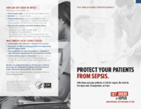 Protect Your Patients from Sepsis 2017 folding brochure