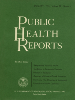 Public Health Reports  v 70 no 1  cover