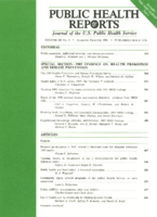 Public Health Reports  v 101  no 6  cover