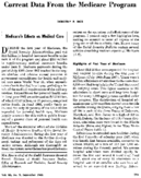 Medicares Effects On Medical Care Current Data From The Medicare Program