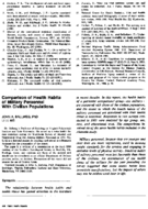 Comparison Of Health Habits Of Military Personnel With Civilian Populations