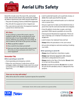 Construction Toolbox Talk Aerial Lifts Safety
