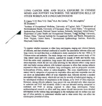 Lung Cancer Risk and Silica Exposure in Chinese Mines and Pottery Factories The Modifying Role of Other Workplace Lung Carcinogens