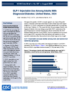 GLP1 Injectable Use Among Adults with Diagnosed Diabetes United States 2024