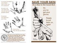 Save Your Skin Glove Wear for Wet Cement Work
