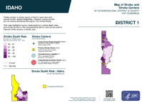 ID Congressional District 01 Stroke and Stroke Centers Map 119th Congress