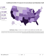 Confirmed COVID19 cases in US correctional and detention facilities by state Sep 18 2020