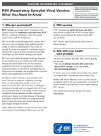 RSV respiratory syncytial virus vaccine  what you need to know