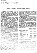 The Federal Radiation Council