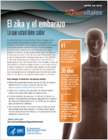El zika y el embarazo Lo que usted debe saber CDC Signos Vitals 1 de abril de 2016