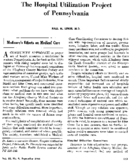 Medicares Effects On Medical Care The Hospital Utilization Project Of Pennsylvania