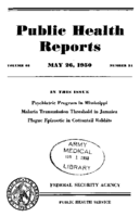 Public Health Reports  v 65 no 21  cover