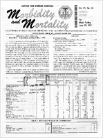 Morbidity and Mortality Weekly Report Vol 20 No 24 week ending June 19 1971