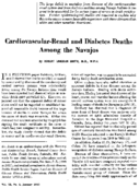 Cardiovascularrenal and diabetes deaths among the Navajos