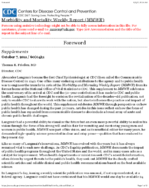 Public Health Then and Now Celebrating 50 Years of MMWR at CDC  Foreword