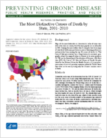 The Most Distinctive Causes of Death by State 20012010