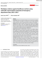 Workplace Violence Against Healthcare Workers Using Nationally Representative Estimates of Emergency Department Data 20152017