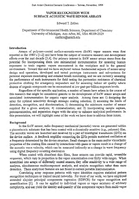Vapor Recognition with Surface Acoustic Wave Sensor Arrays
