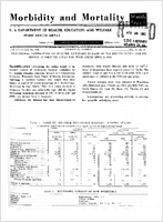 Morbidity and Mortality Weekly Report Vol 11 No 16 for Release April 27 1962