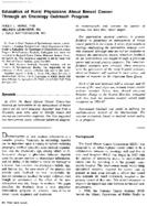 Education of rural physicians about breast cancer through an oncology outreach program