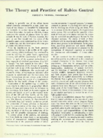 The theory and practice of rabies control