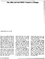 The Hsa And The Psro Toward A Linkage