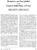 Mosquitoes And Encephalitis In The Irrigated High Plains Of Texas