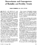 Determinants And Consequences Of Mortality And Fertility Trends